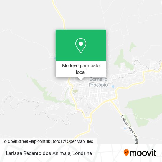 Larissa Recanto dos Animais mapa