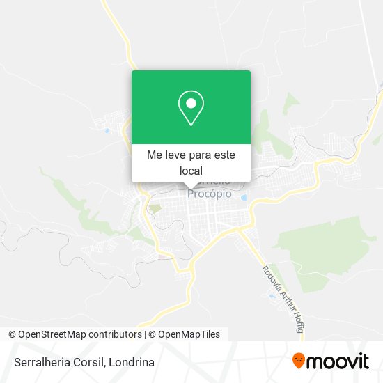 Serralheria Corsil mapa