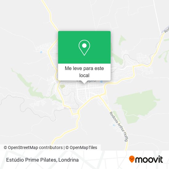 Estúdio Prime Pilates mapa