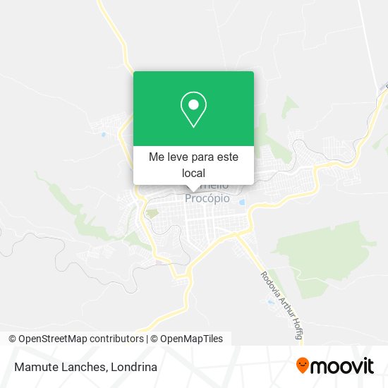 Mamute Lanches mapa