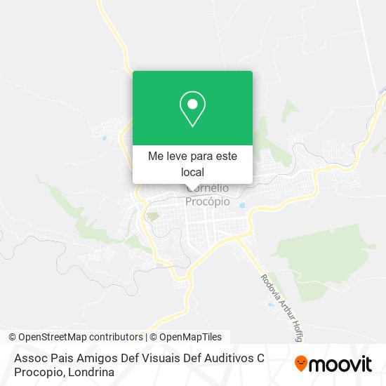 Assoc Pais Amigos Def Visuais Def Auditivos C Procopio mapa