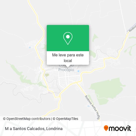 M a Santos Calcados mapa