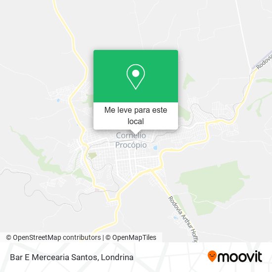 Bar E Mercearia Santos mapa