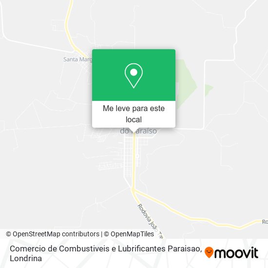 Comercio de Combustiveis e Lubrificantes Paraisao mapa