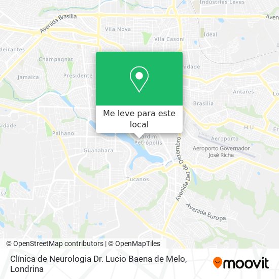 Clínica de Neurologia Dr. Lucio Baena de Melo mapa