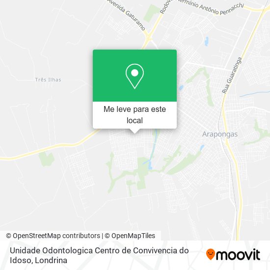 Unidade Odontologica Centro de Convivencia do Idoso mapa