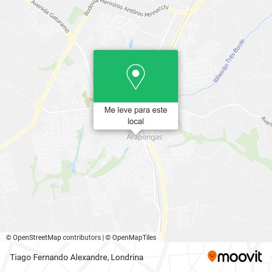 Tiago Fernando Alexandre mapa