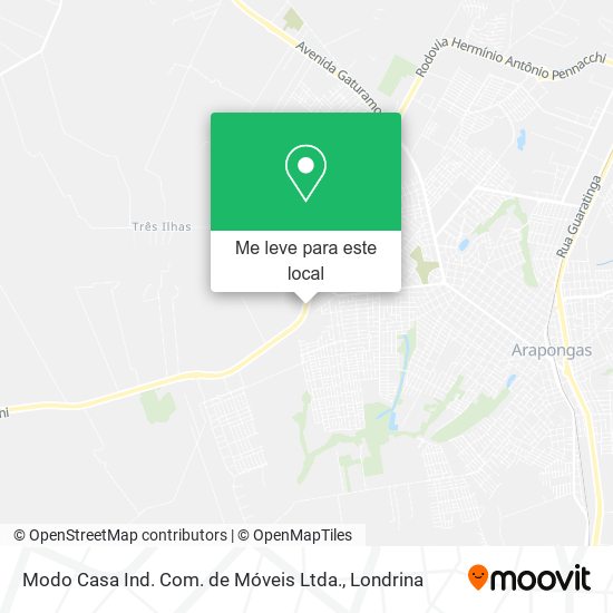 Modo Casa Ind. Com. de Móveis Ltda. mapa