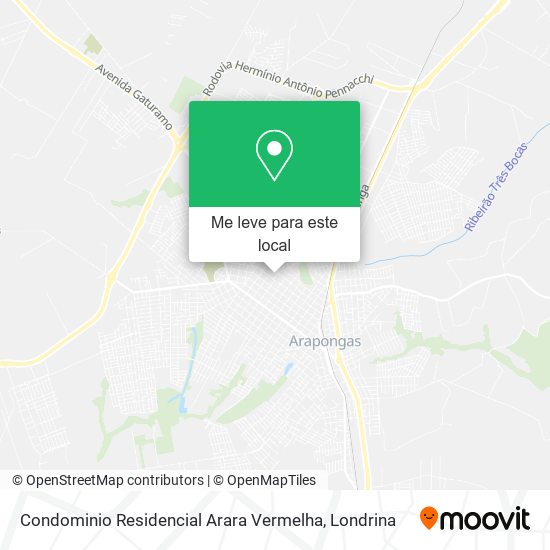 Condominio Residencial Arara Vermelha mapa
