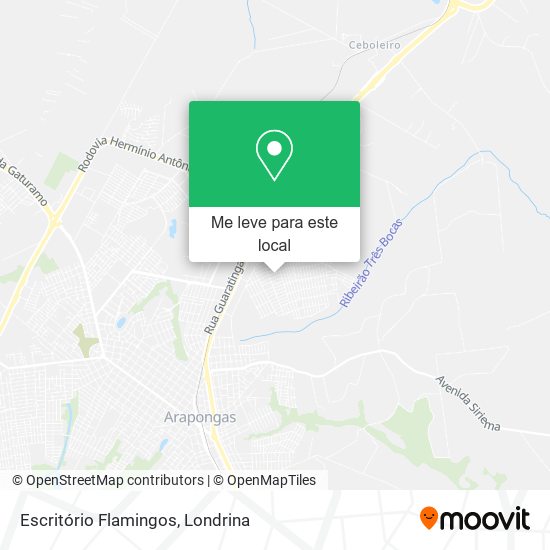 Escritório Flamingos mapa