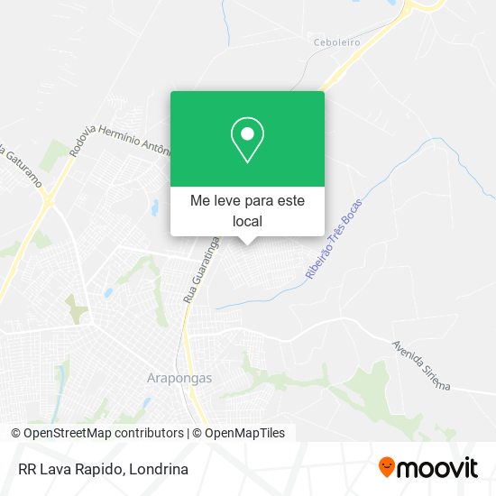 RR Lava Rapido mapa