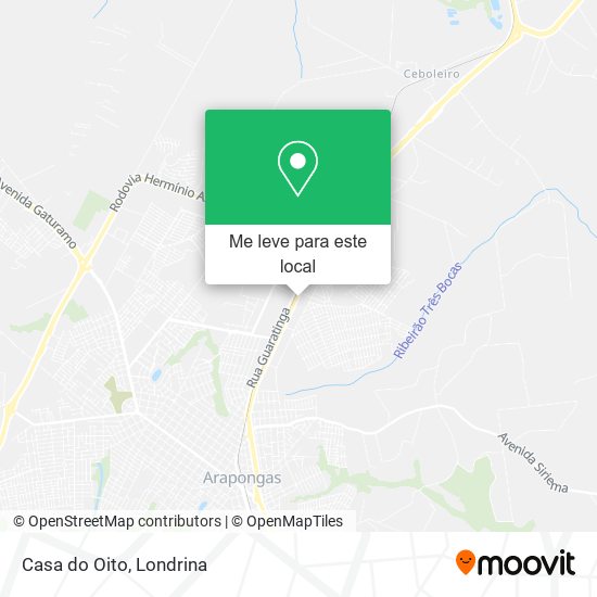 Casa do Oito mapa