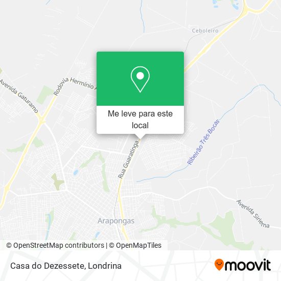 Casa do Dezessete mapa