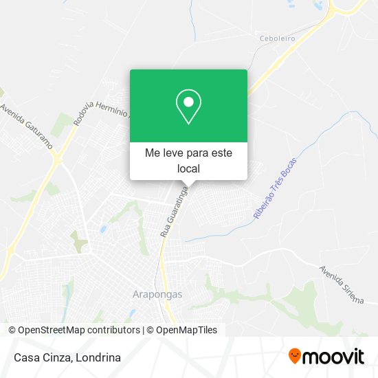 Casa Cinza mapa