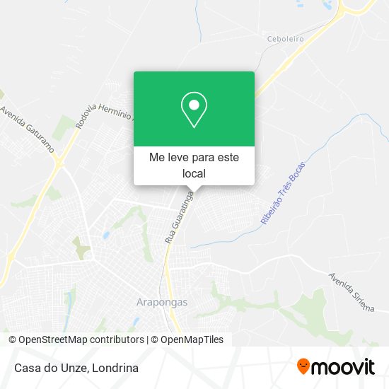 Casa do Unze mapa