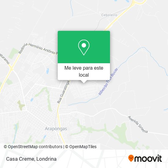 Casa Creme mapa