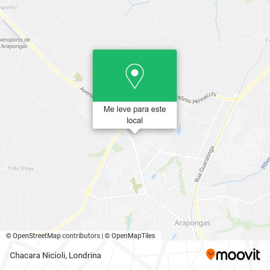 Chacara Nicioli mapa