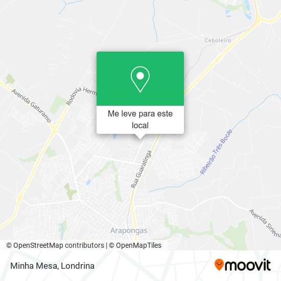 Minha Mesa mapa