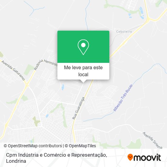 Cpm Indústria e Comércio e Representação mapa