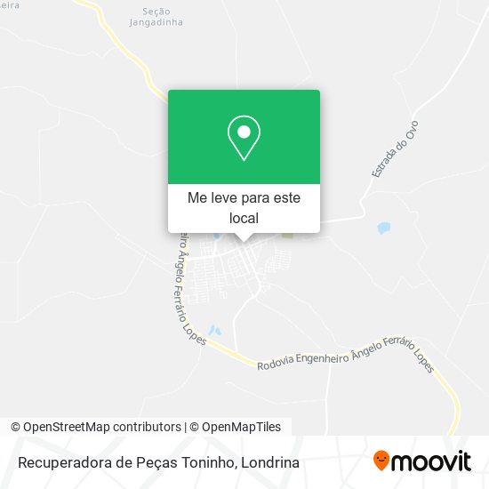 Recuperadora de Peças Toninho mapa