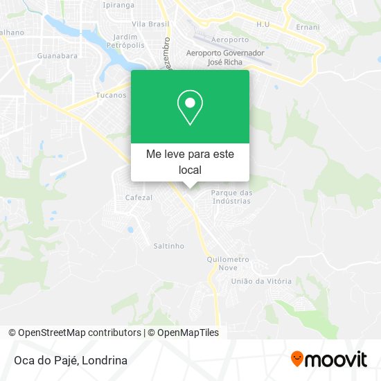 Oca do Pajé mapa