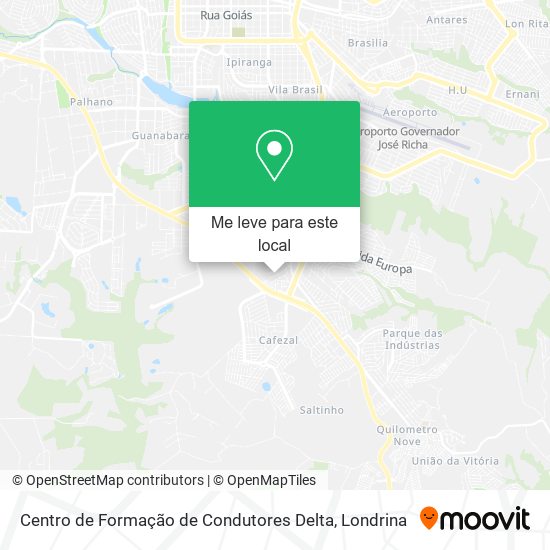 Centro de Formação de Condutores Delta mapa