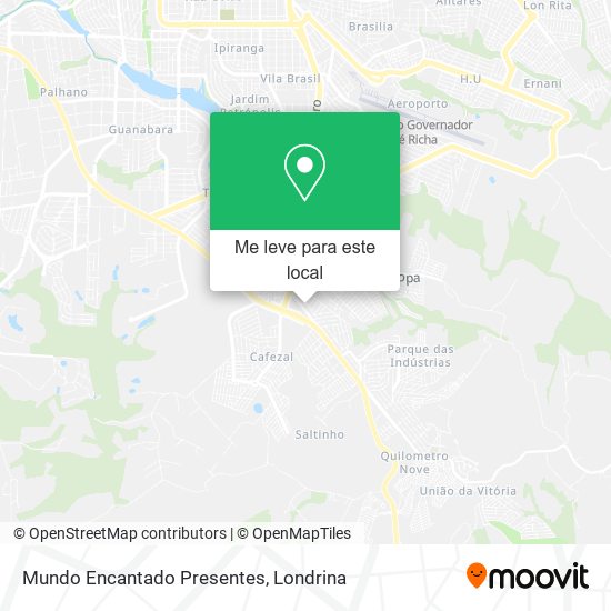 Mundo Encantado Presentes mapa