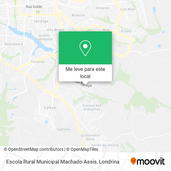 Escola Rural Municipal Machado Assis mapa
