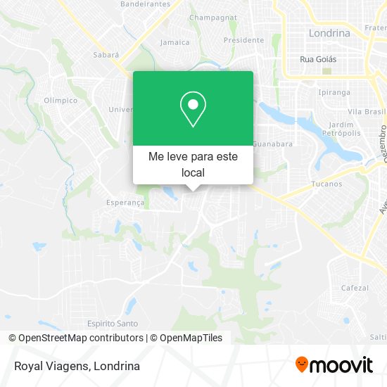 Royal Viagens mapa