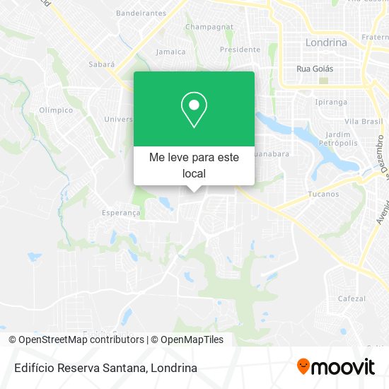 Edifício Reserva Santana mapa
