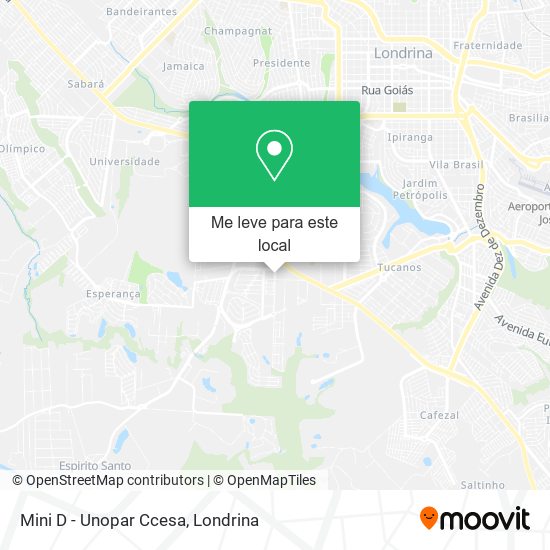 Mini D - Unopar Ccesa mapa