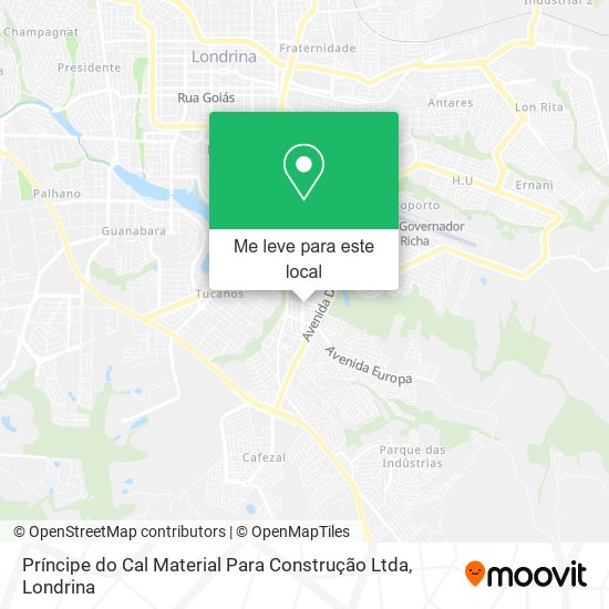 Príncipe do Cal Material Para Construção Ltda mapa