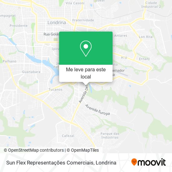 Sun Flex Representações Comerciais mapa