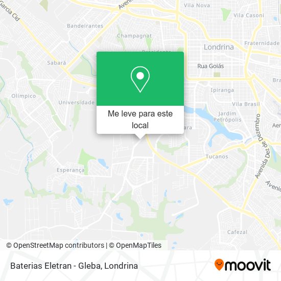 Baterias Eletran - Gleba mapa