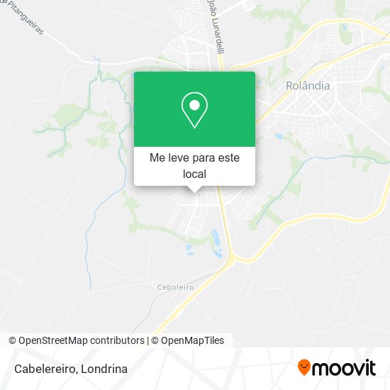 Cabelereiro mapa