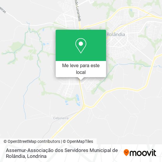 Assemur-Associação dos Servidores Municipal de Rolândia mapa