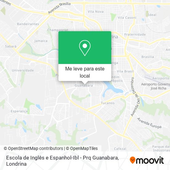 Escola de Inglês e Espanhol-Ibl - Prq Guanabara mapa
