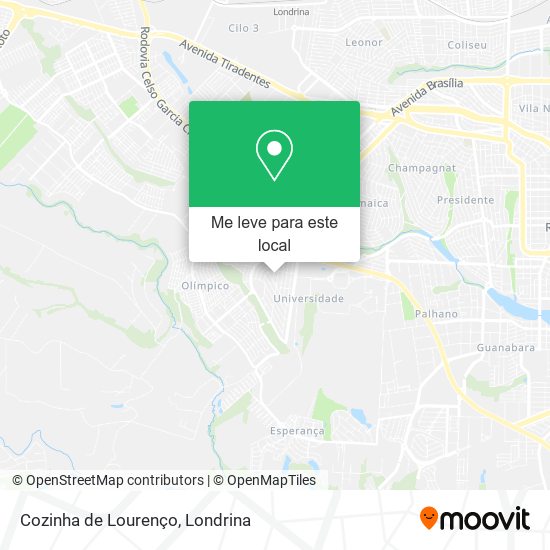 Cozinha de Lourenço mapa