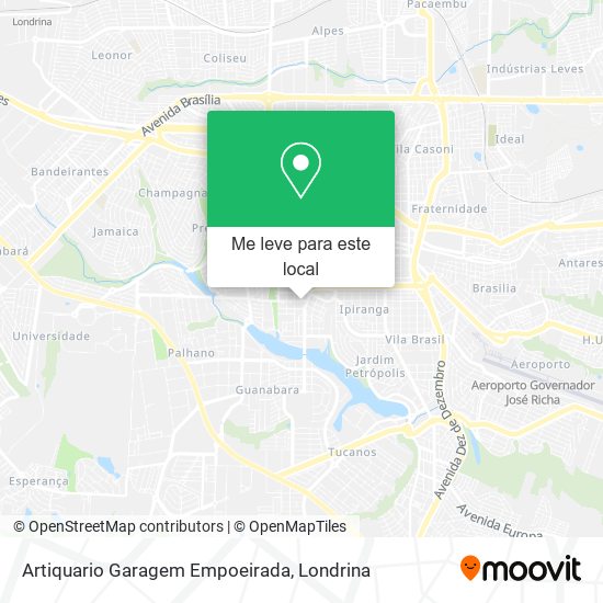 Artiquario Garagem Empoeirada mapa