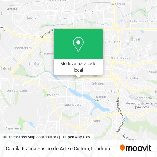Camila Franca Ensino de Arte e Cultura mapa