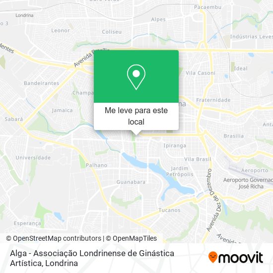 Alga - Associação Londrinense de Ginástica Artística mapa