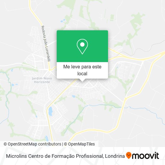 Microlins Centro de Formação Profissional mapa