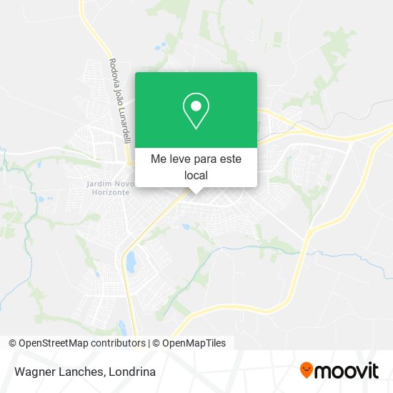 Wagner Lanches mapa