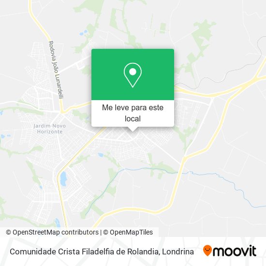 Comunidade Crista Filadelfia de Rolandia mapa