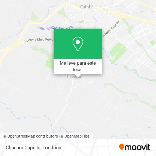 Chacara Capello mapa