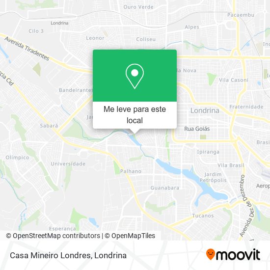 Casa Mineiro Londres mapa