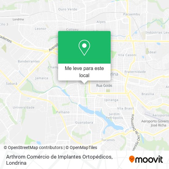 Arthrom Comércio de Implantes Ortopédicos mapa