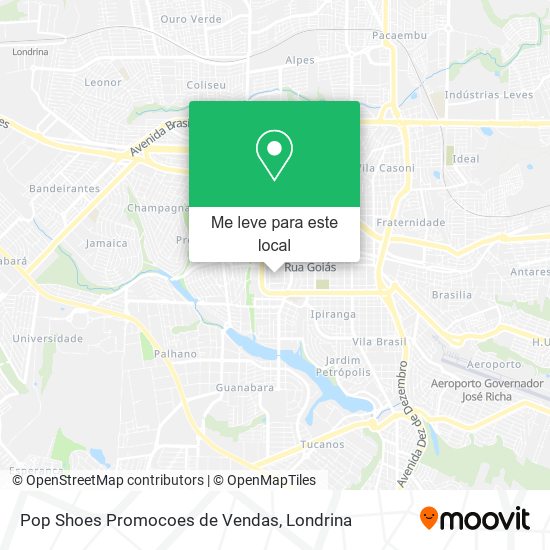 Pop Shoes Promocoes de Vendas mapa