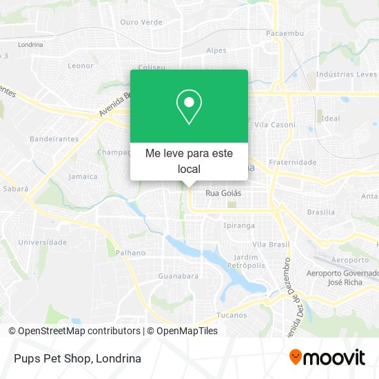 Pups Pet Shop mapa
