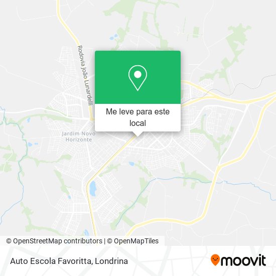 Auto Escola Favoritta mapa